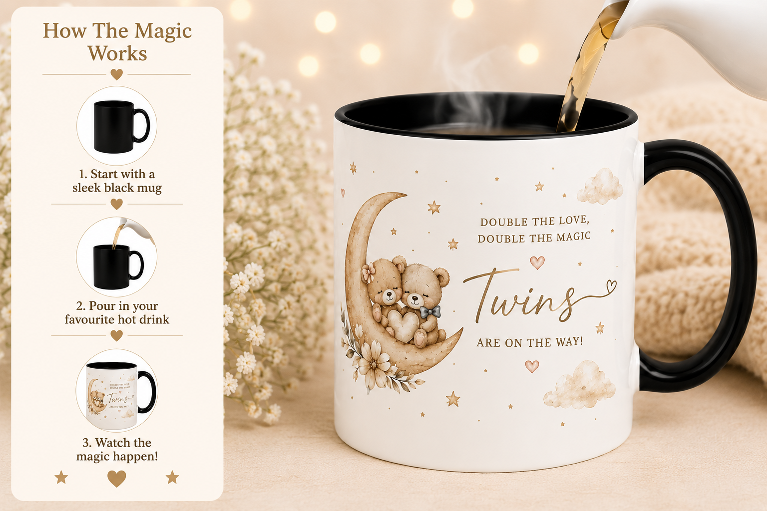 Double The Love – Twins Magic Reveal Mug
