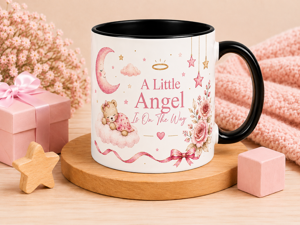 A Little Angel – Baby Girl Magic Reveal Mug