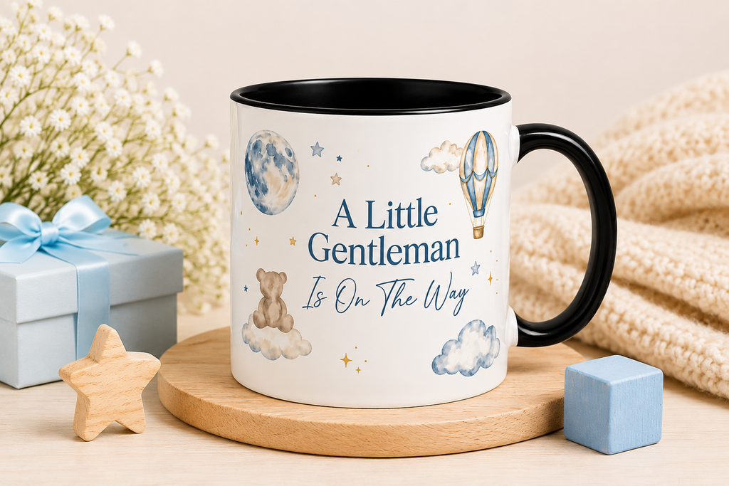 A Little Gentleman – Baby Boy Magic Reveal Mug
