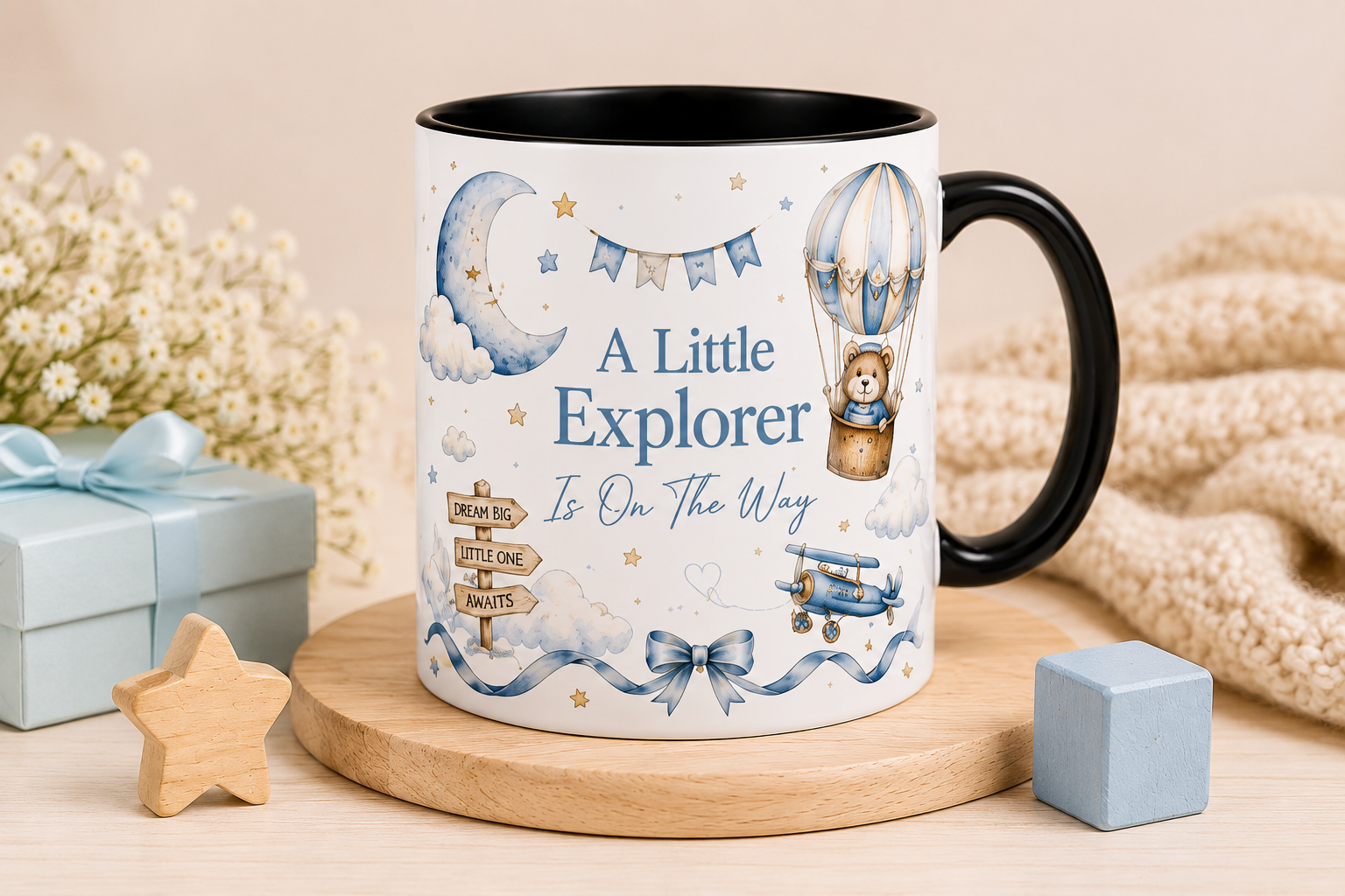 A Little Explorer – Baby Boy Magic Reveal Mug