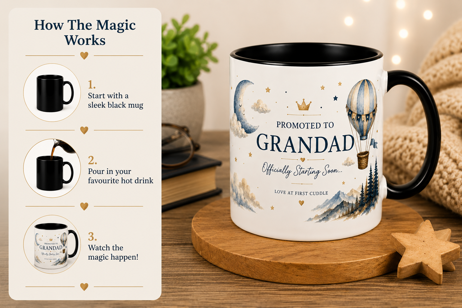 Promoted To Grandad – Magic Reveal Mug