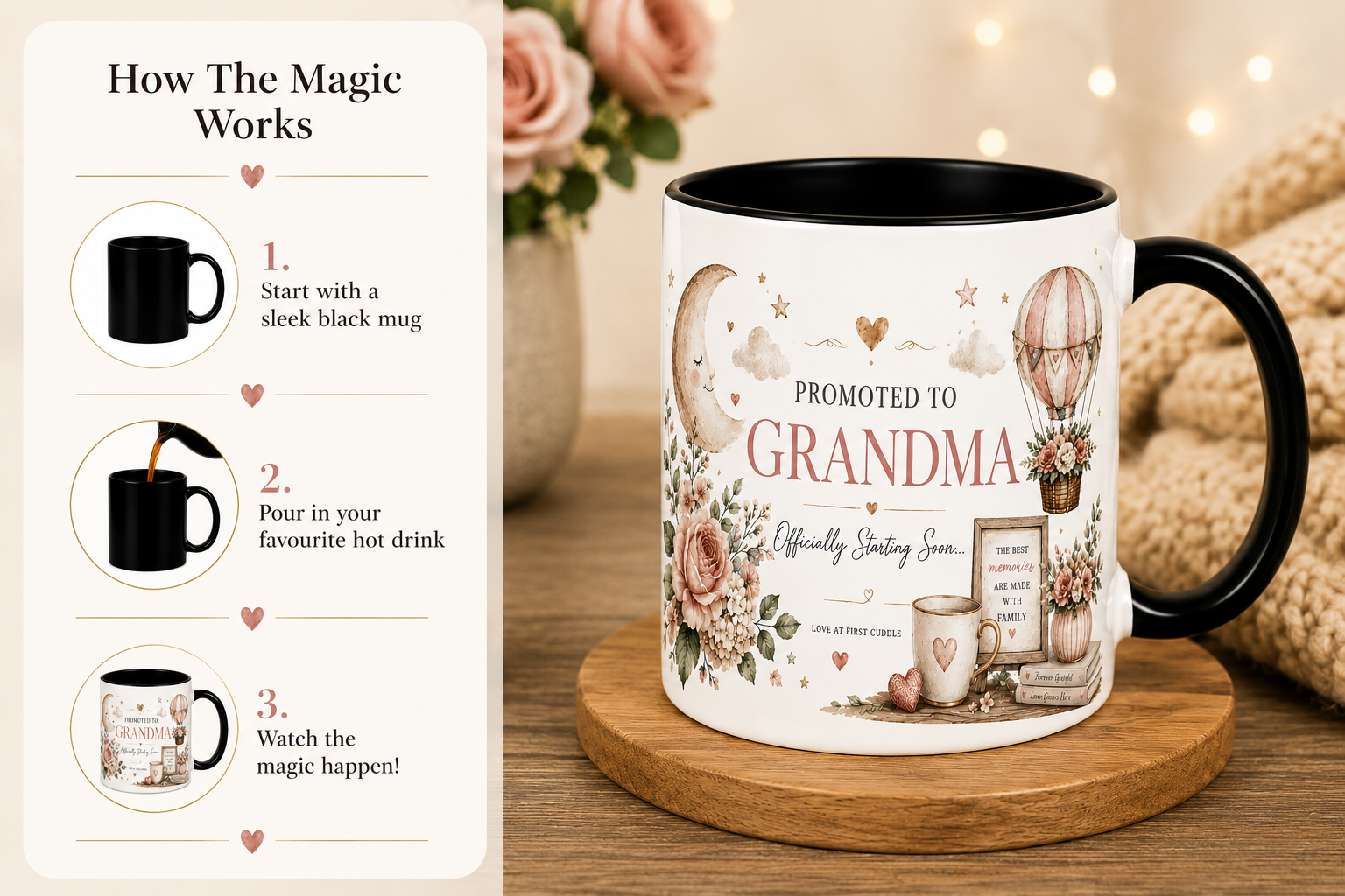 Promoted To Grandma – Magic Reveal Mug