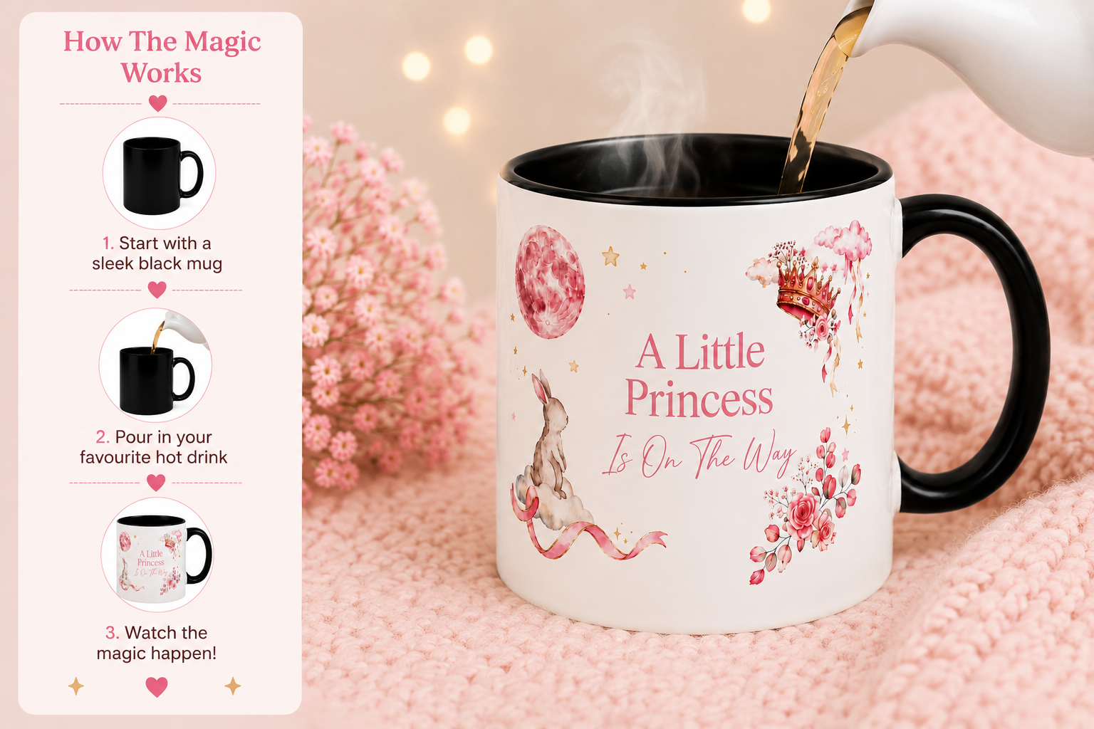 A Little Princess – Baby Girl Magic Reveal Mug