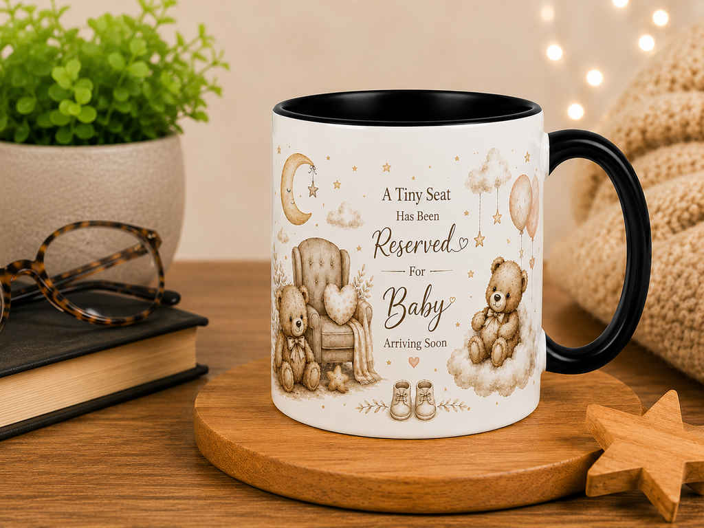 A Tiny Seat Has Been Reserved For Baby – Magic Pregnancy Announcement Mug